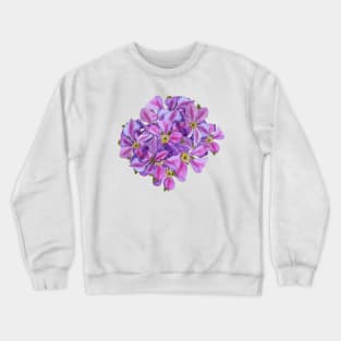 Clematis Flower Crewneck Sweatshirt